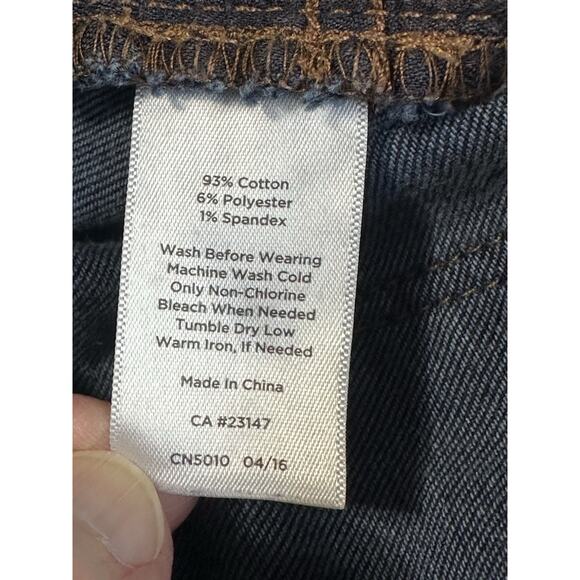 Talbots Flawless 5 Pocket Jean Women's Size 14P Curvy Straight Dark Wash Preppy - Picture 15 of 16